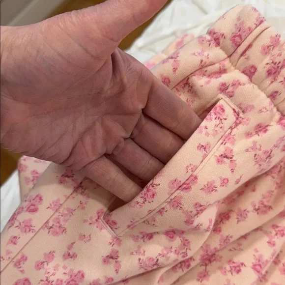 NWT GAP x Love Shack Fancy Pink Floral Hoodie and Joggers Sz XXL - Picture 7 of 13